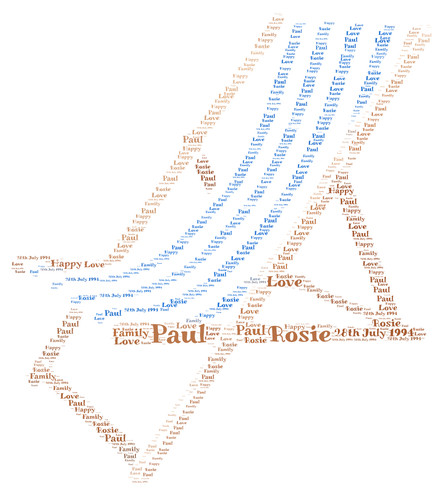 Deck chair personalised - chair, word