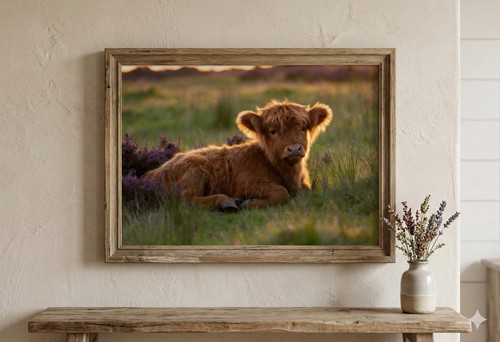 Scottish highland cow - highland, calf