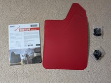 Red Wide Mud Flaps Splash Guards Mudflaps 4pcs Front Rear Universal Mudguards UK