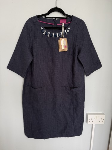 Joules ladies navy textured - joules,