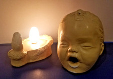 Vintage WORKING Baby Head