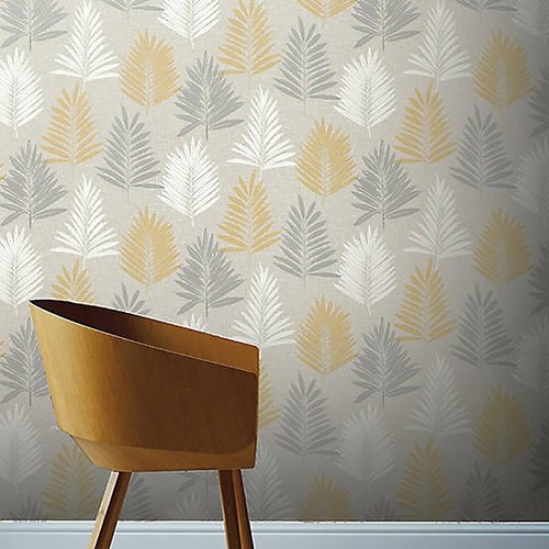 Wallpaper palm leaf - palm, ochre