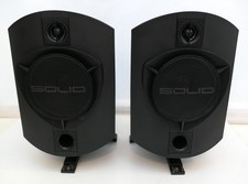 B&W Solid Sounds - Surround Speakers with Brackets - Pair, Black