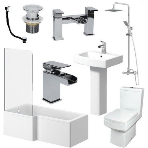 Complete bathroom suite - complete,