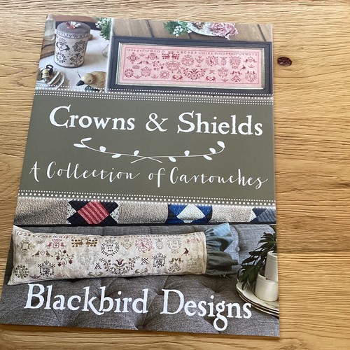 Crowns shields cross stitch - &,