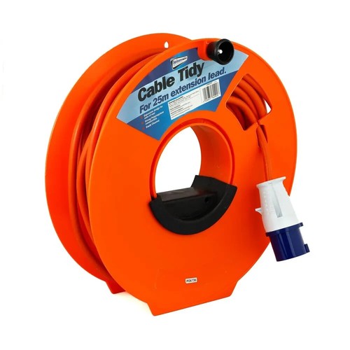 Cable tidy reel - 25m, for