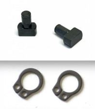 PAIR GENUINE CASA LAMBRETTA GEAR BOX  WISHBONE PAWLS & CIRCLIPS. All models