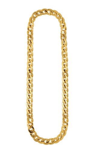 Faux shiny gold chain plastic - chain,