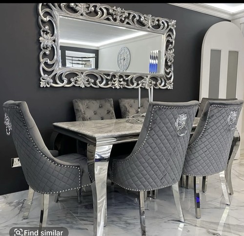 Set dining chairs plush - set,