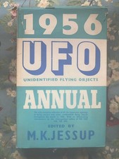 RARE *1ST EDITION* THE UFO ANNUAL by M. K. JESSUP - Hardback D/W - 1956