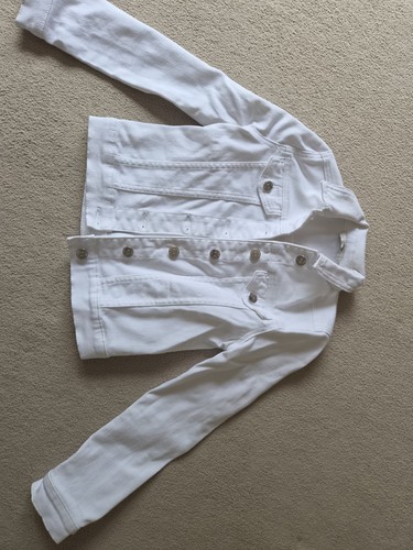Girls white denim - denim, age