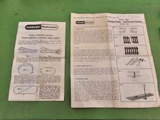 Hornby Operating Sheets. Points and Trackwork. Used. Good Condition. See Photos