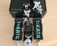 Takata 6 Point Harness - BLACK - Road Legal / Rally / Race / Track