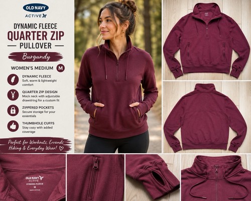 Fleece quarter zip pullover - quarter,