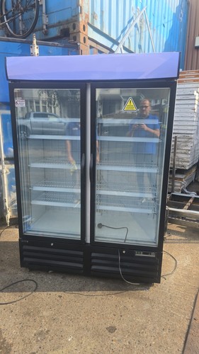 Commercial double glass door - double,