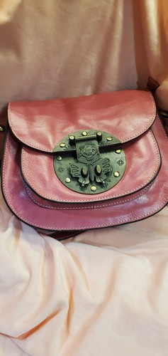 Hot pink leather firenza bella - pink,
