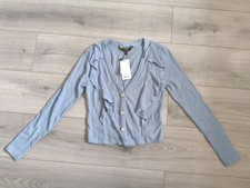 BNWT Lipsy Blue Frill Cropped
