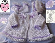 Baby coat knitting pattern DK