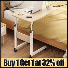 Portable Over Bed Chair Table Hospital Overbed Height Adjustable Laptop Tray UK