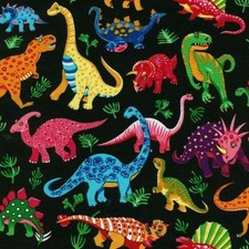 Fat Quarter Dinosaur Dance on