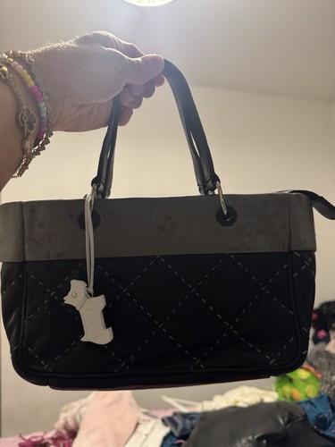 Radley black leather handbag - radley,