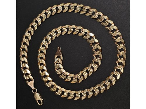 9ct yellow gold - yellow, curb