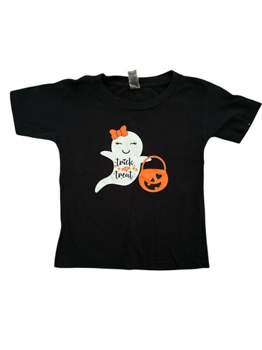 Girls halloween shirt - halloween, trick