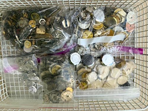 Assorted vintage watch parts - assorted,