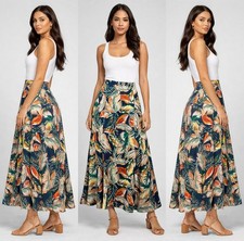 Ladies Skirt Midi Nylon Womens