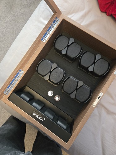 Wood watch winder - wood, winder/box