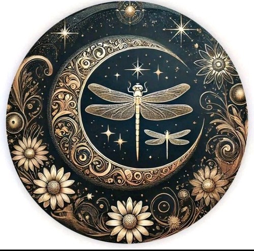 Sun moon and stars dragonfly - and,
