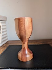 Hand Crafted Wooden Goblet Wine Glass Decorative 6.5inch