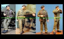 1/35 SCALE BRITISH WW2 RESIN FIGURES, MODEL KIT, 4 SOLDIERS UNPAINTED NEW
