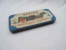 Vintage Helix Senior Maths Instruments geometry set tin box incomplete contents