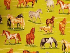 Horse fabric UK 100% cotton