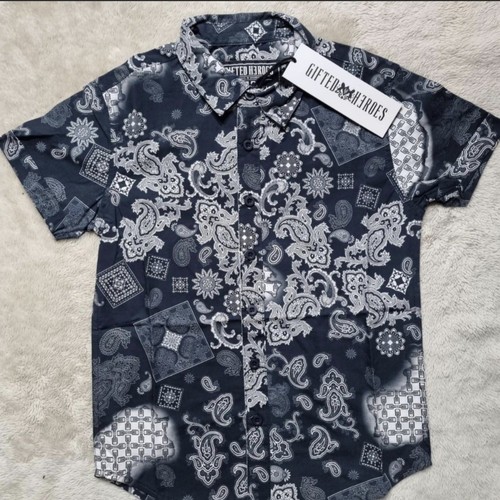 Boys white black - &, button