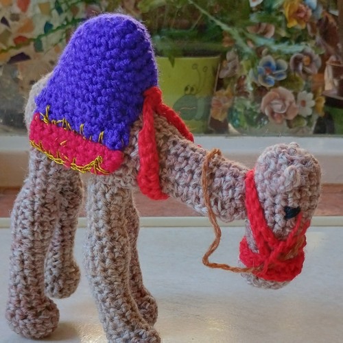 Hand crocheted knitted - hand,