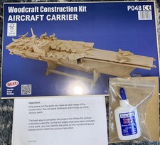 Quay Aircraft Carrier Woodcraft Construction Kit FSC + Extras 
