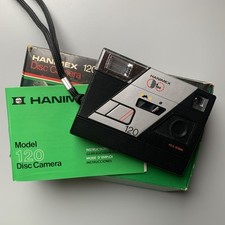 Vintage Hanimex Disc 120 Camera – Retro 1980s Compact Film Camera f/3.5 12.5mm