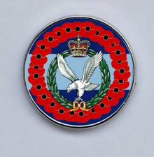 Army Air Corps Poppies wreath Military domed lapel pin badge 25mm