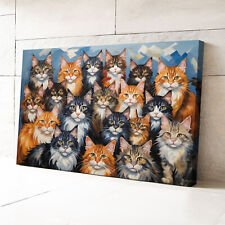 Maine Coon Cats #3 Canvas Wall