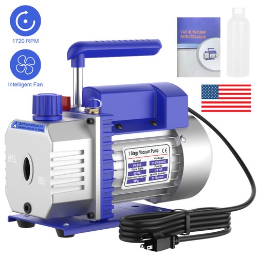 4cfm 3hp rotary vane deep - 1/3hp,