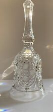 Vintage Collectable Royal Crystal Rock Lead Crystal Cut Glass Hand Bell 