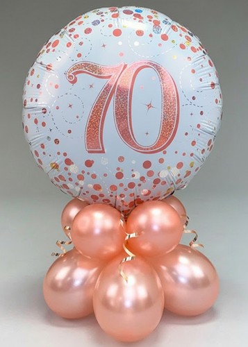 Comes inflated rose gold - rose, 70th