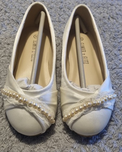 Ivory white satin - white, and