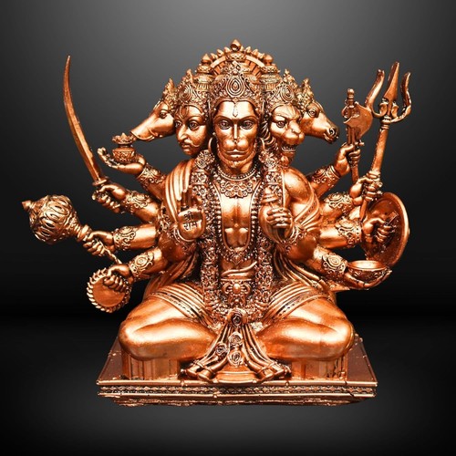 Panchmukhi hanuman idol inch - 6,
