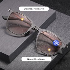 Bifocal Reading Glasses Metal Foldable Gradient Fishing Sunglasses Readers UV