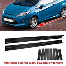2.2M Side Skirt Extension Rocker Panel Black For Ford Fiesta ST MK6 MK7 Mk7.5 UK