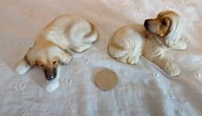 Dog Figurines HHH Afghan Hound  X 2 Miniature Ornament  3.5" Dog Puppy Gift 