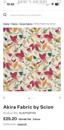 Scion akira fabric berry - scion, berry/ocre
